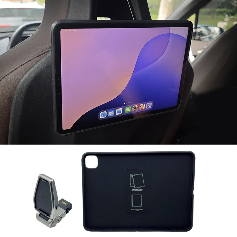 

Для BMW IX I5 I7 5 7 серии X6 X7 X3 G45 2023 2024 2025 Автомобильный коврик на заднее сиденье Pro Air 11-дюймовый держатель на подставке, аксессуары, отделка