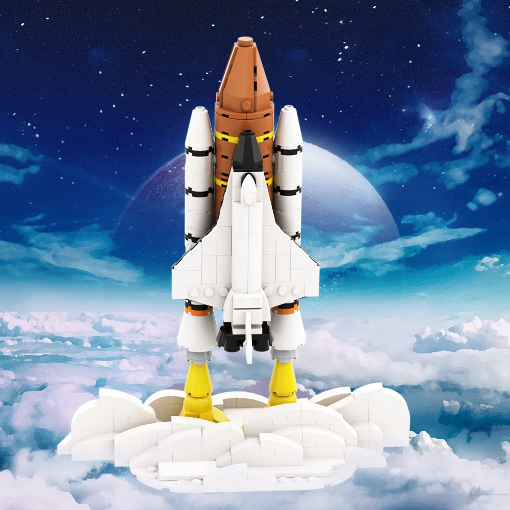 

MOC Space Shuttle Bricks Set Model Expedition Rocket Aerospace Space Agency Building Block Kids Puzzle Toys Birthday Gift