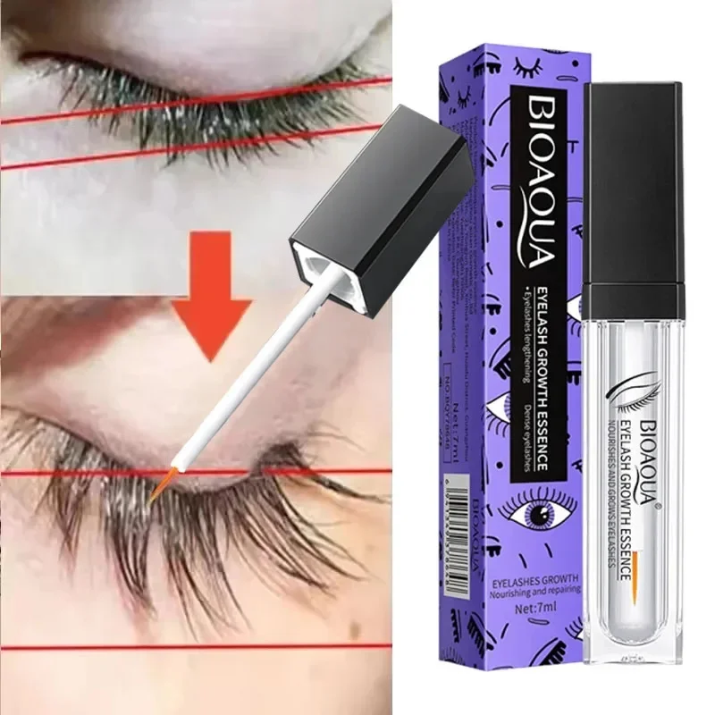 Schnelles Wimpernwachstumsserum, 7 Tage natürlicher Wimpernverstärker, längere, vollere, dickere, lockige Wimpernbehandlung, Augenpflegeprodukte, Make-up