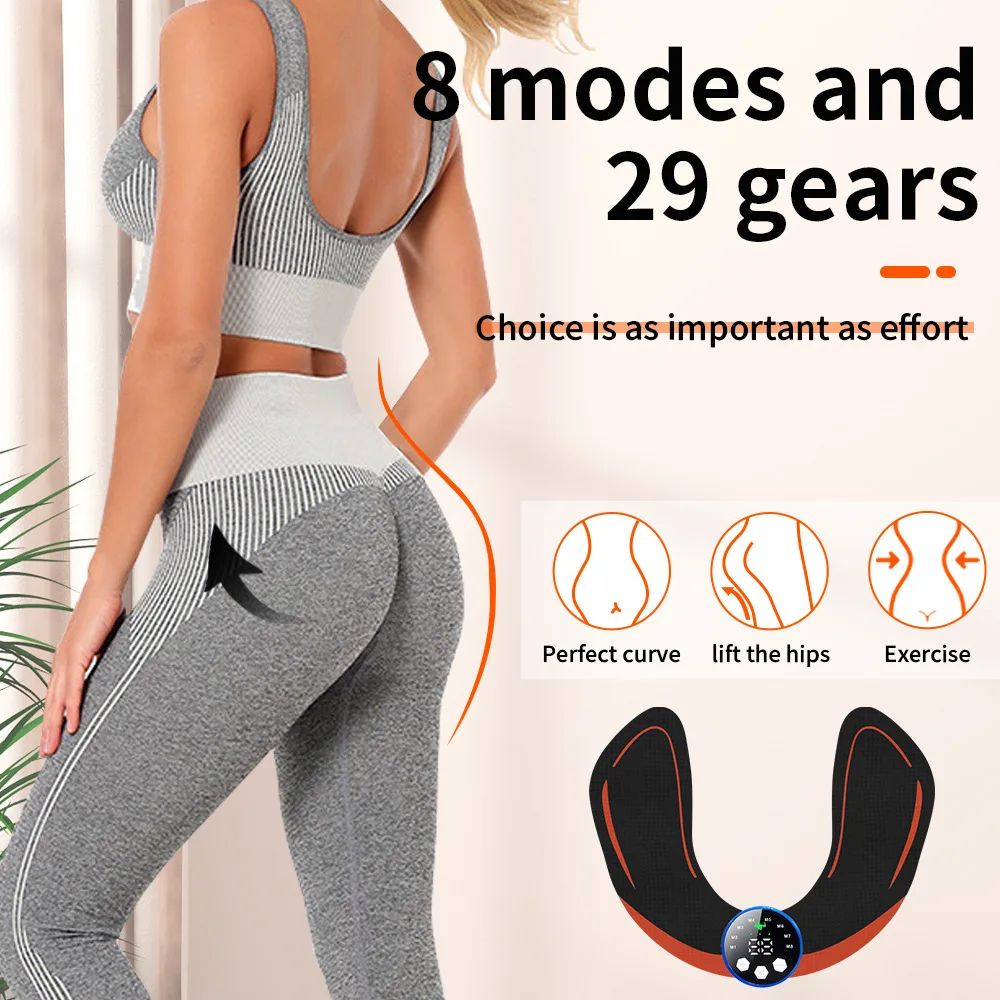 

Rechargeable EMS Butt Lifter - 29 Levels 8 Modes Dual Channel Wireless Body Sculptor for Hip Lifting & Home Gym Toning