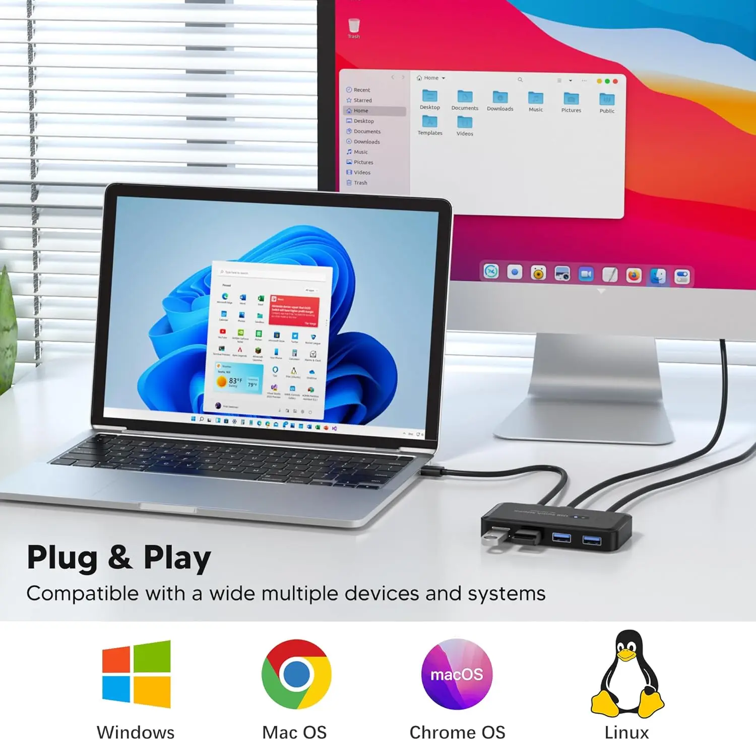 USB 2.0 3.0 التبديل KVM الجلاد محدد KM Hub محطة الإرساء حوض 2 الكمبيوتر المحمول ملحقات الكمبيوتر حصة لوحة المفاتيح لماك بوك