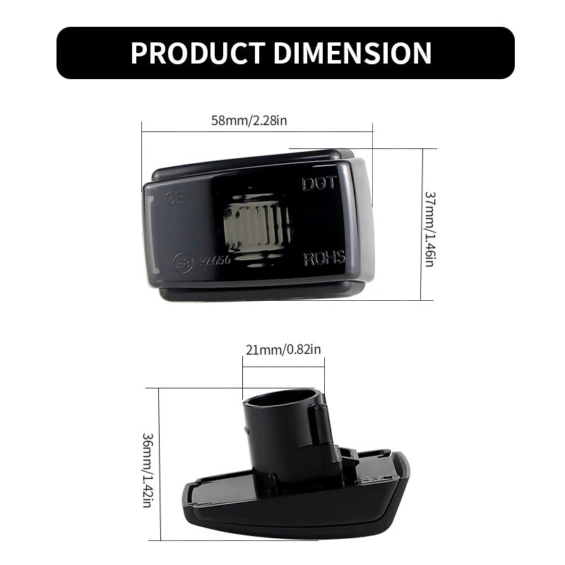 2x LED Kierunkowskazy Boczne do Volvo V70 V40 S40 850 240 740 C70 940 S70 S90 960 760 780 OEM #   9178885 9190169