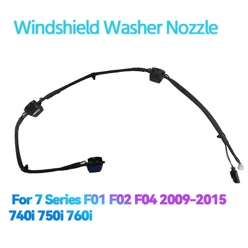 New Front Windshield Washer Nozzle Sprayer Jet System 61667202027 for -BMW 7 Series F01 F02 F04 2009-2015 740I 750I 760I