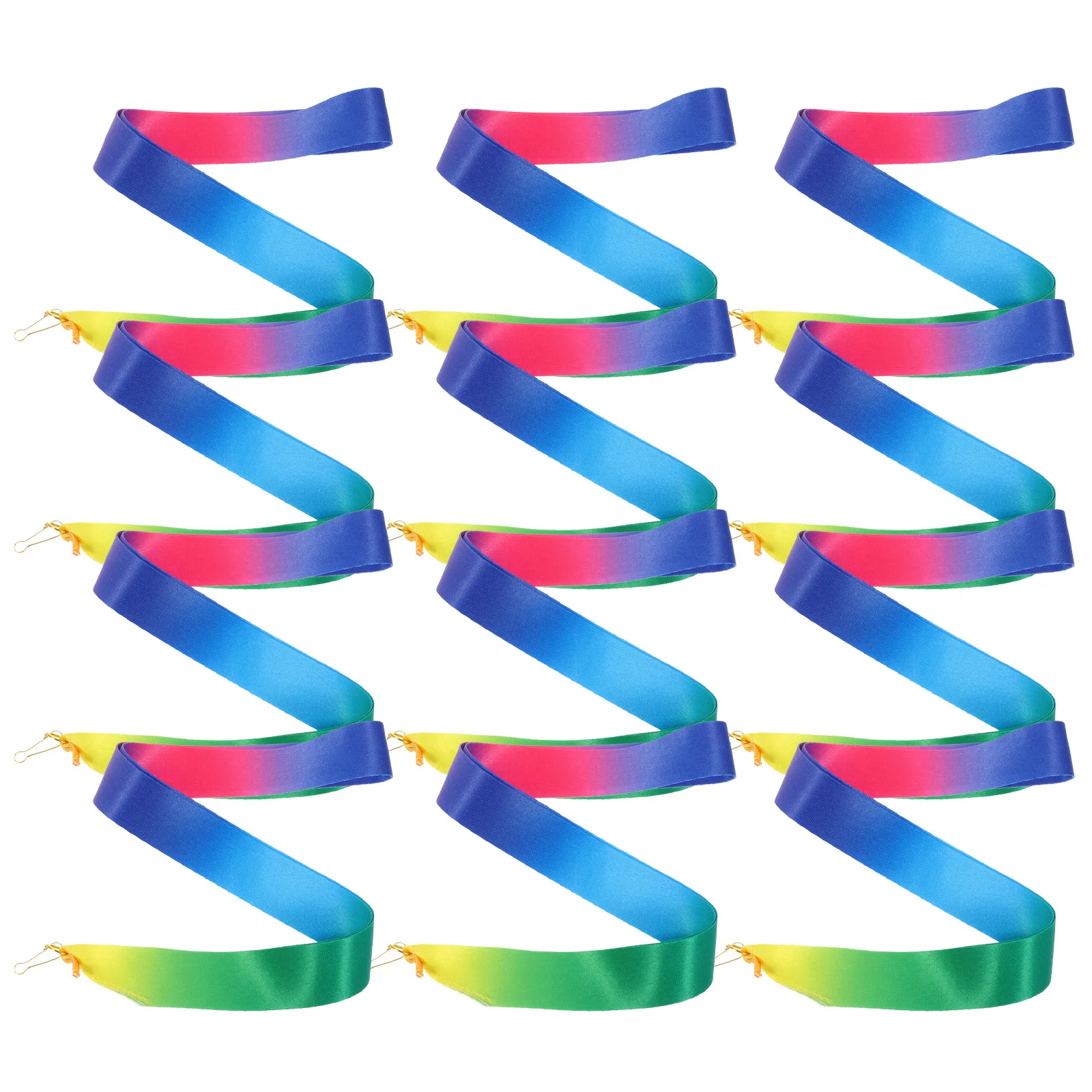 

12pcs Medal Lanyard Red White Blue Polyester Cotton Competition Neck Ribbons Sports Meeting Award Hanging Straps Easy