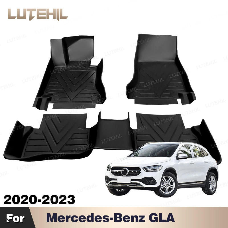 

Для Mercedes-Benz GLA H247 2020-2023 2022 2021, автомобильный напольный коврик из ТПЭ, нескользящий внутренний протектор, аксессуары