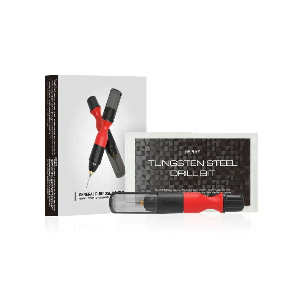 

DSPIAE PT-HD 3,175 мм Набор ручных сверл общего назначения для изготовления моделей Gundam с станковым сверлом 0,5/0,8/1,0/1,5/2,0 мм