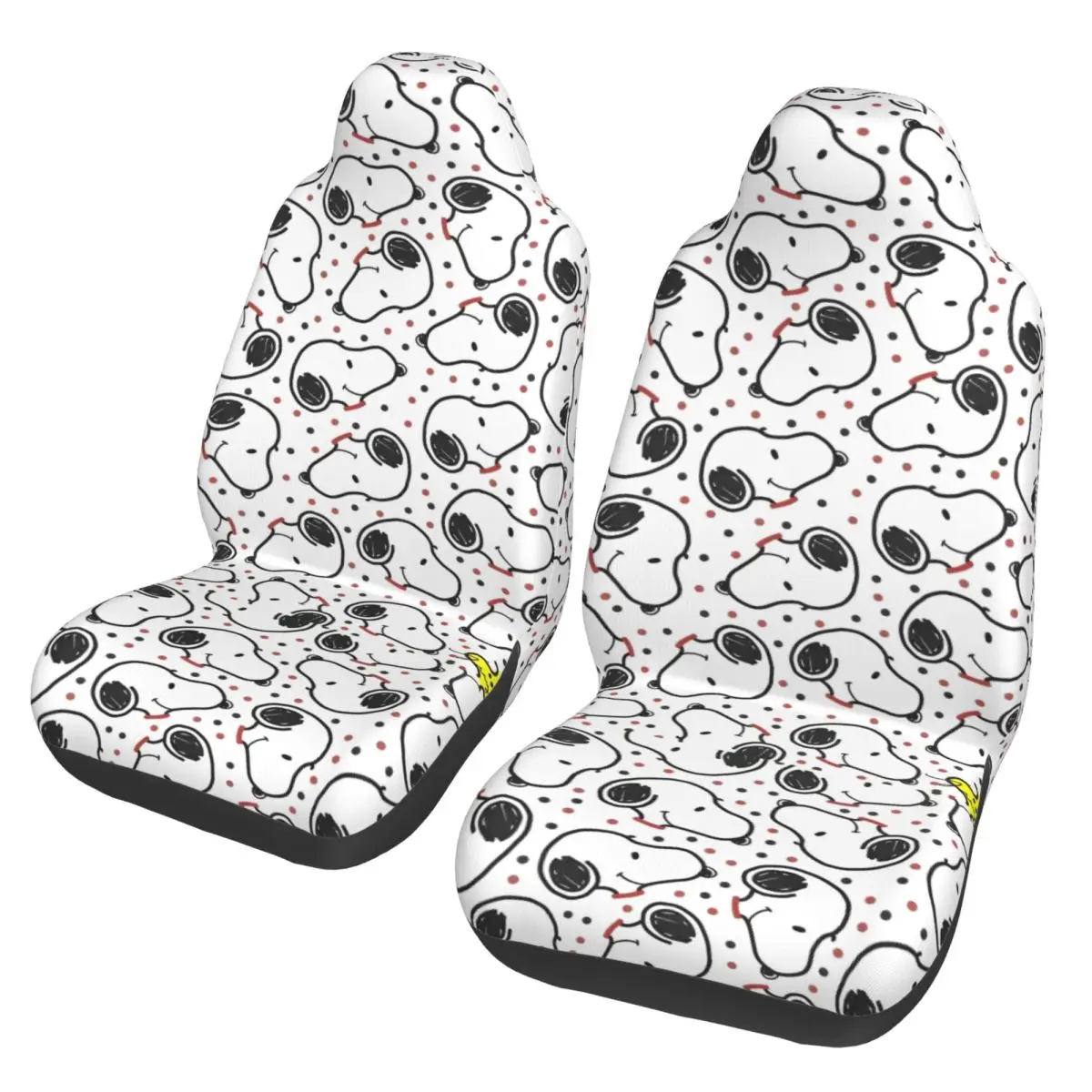 

Snoopys Cartoon Dog Automotive Seat Covers for Cars Trucks and SUVs Car Seat Covers Universal Fit for Front Seats Set of 2