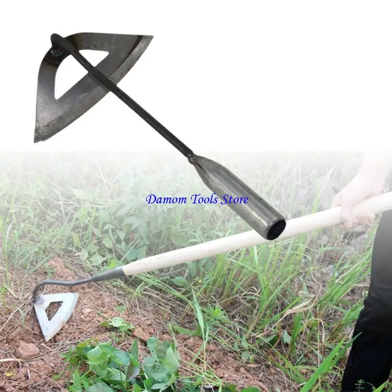 57be l Harden Hollow Hoe Handheld Weeding Rakes Plantando Vegetales Farm Garden