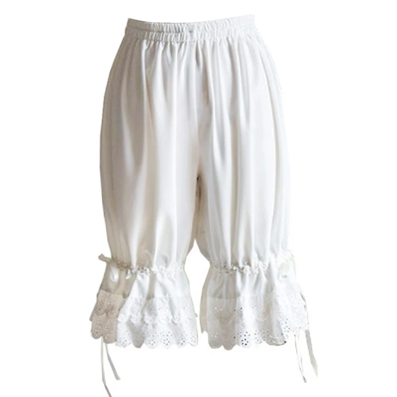 NONE Vintage Solid Lantern Bloomers Shorts Black M 3