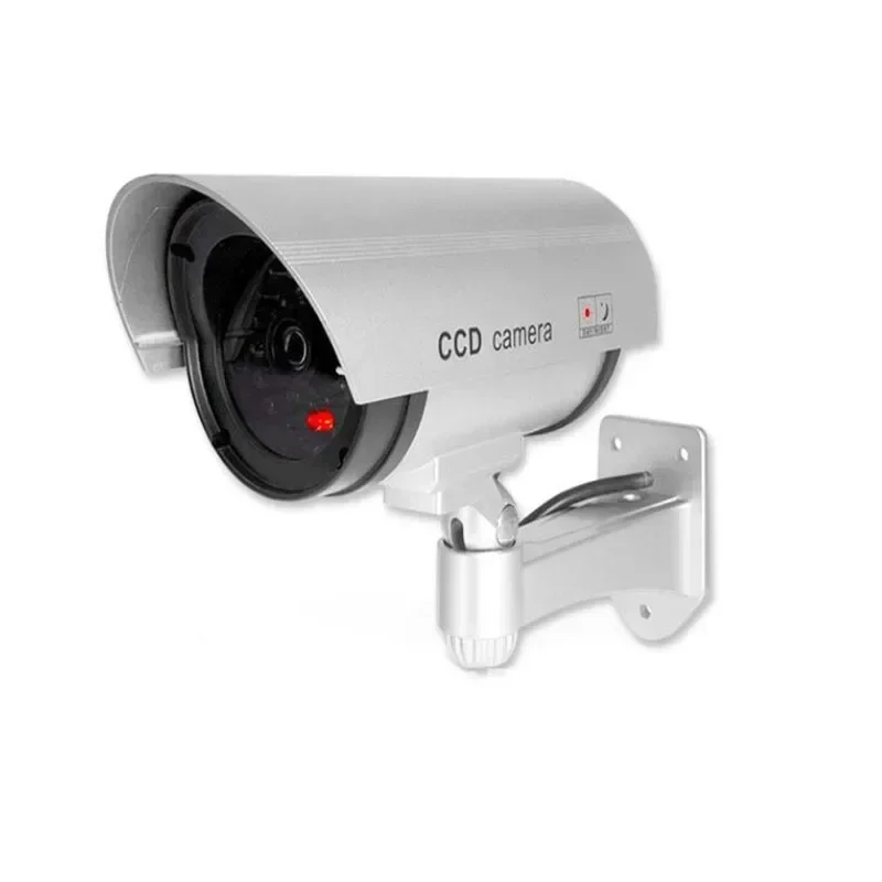 Fake Camera Outdoor Waterproof Security Bullet Dummy Camera Flashing Red LED Monitor Indoor Simulation CCTV Surveillance Camera