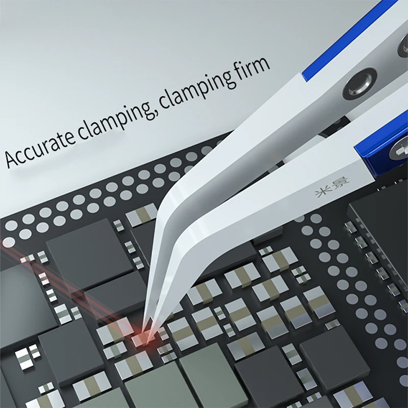 Mijing-帯電防止セラミックステンレス鋼ピンセット,メンテナンス,精密産業用,直線,ピンセット,修理ツール