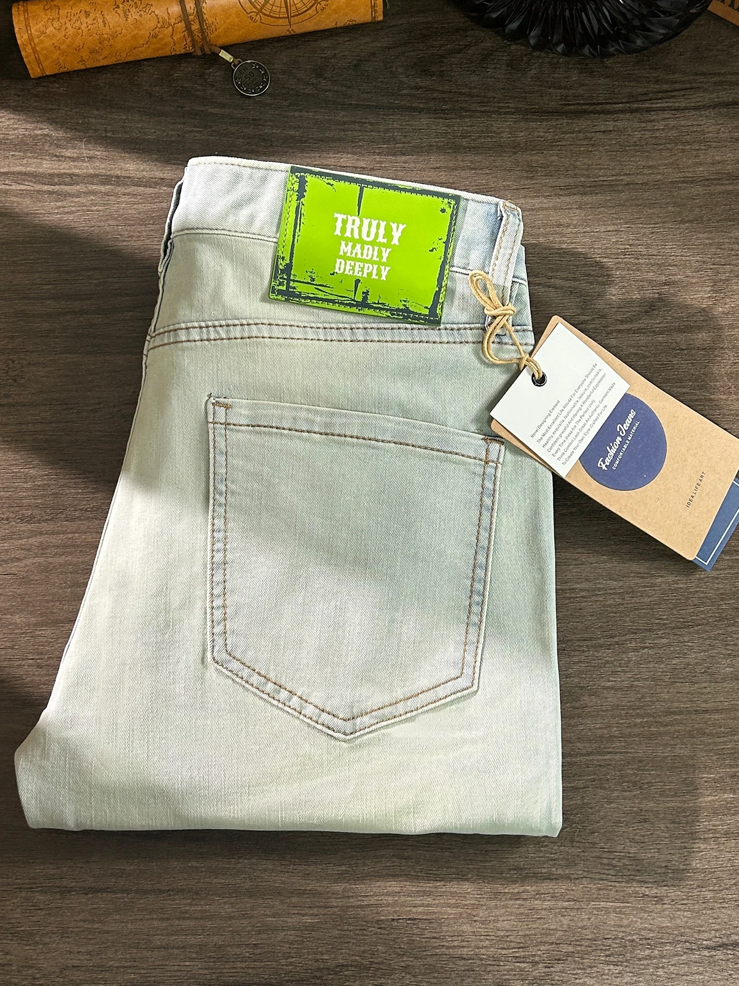 

Summer Quality Men's Slim Fit Straight Leg Jeans Comfortable Casual Long Pants Fashionable Urban Style Wear Resistant Cotton ...
