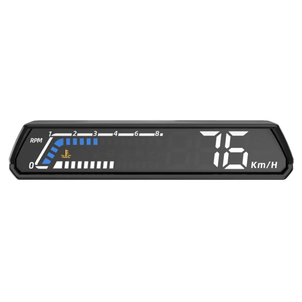 S100 رئيس يصل العرض obd مقياس إلكترونيات السيارات ضغط الزيت RPM سرعة السرعة الزائدة إنذار HUD عداد السرعة الرقمي