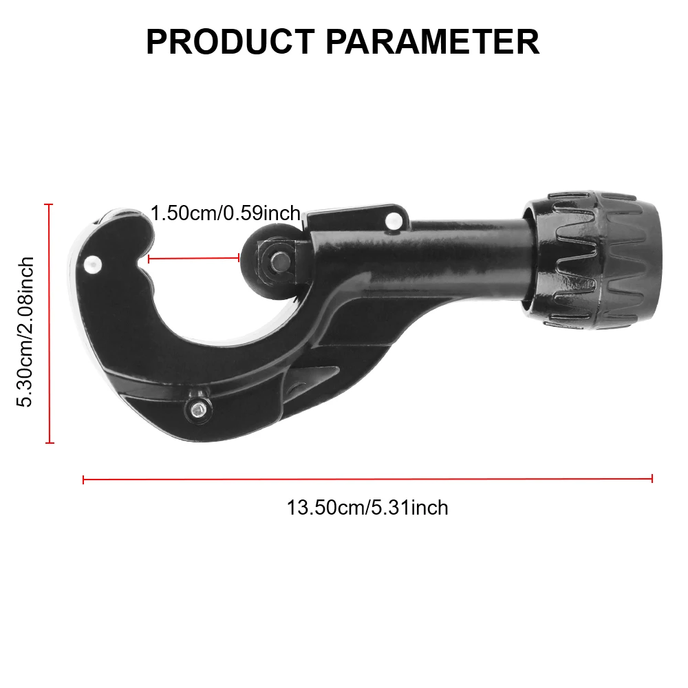 Lagertype pijpsnijder met ontbraamgereedschap Pijpsnijder 3-35 mm voor koperen roestvrijstalen slang Waterpijpsnijden