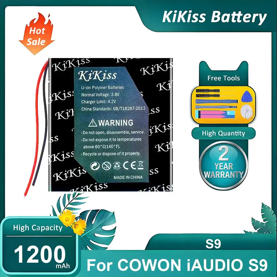

KiKiss Battery For COWON iAUDIO S9,S9,1200mAh