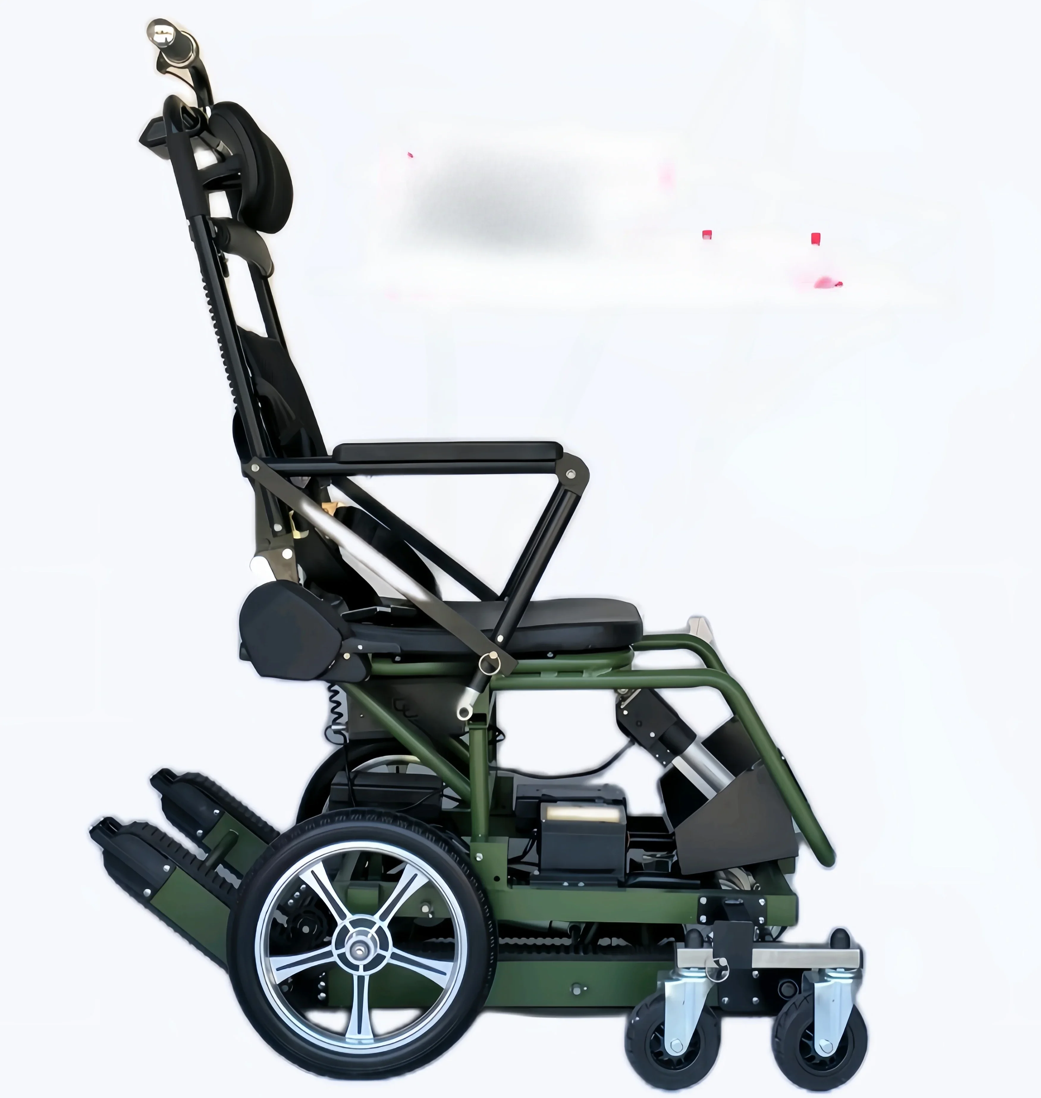 Electric Climbing Wheelchair for Elderly People Folding Lightweight and Fully Automatic Crawler Climbing Machine Intelligent