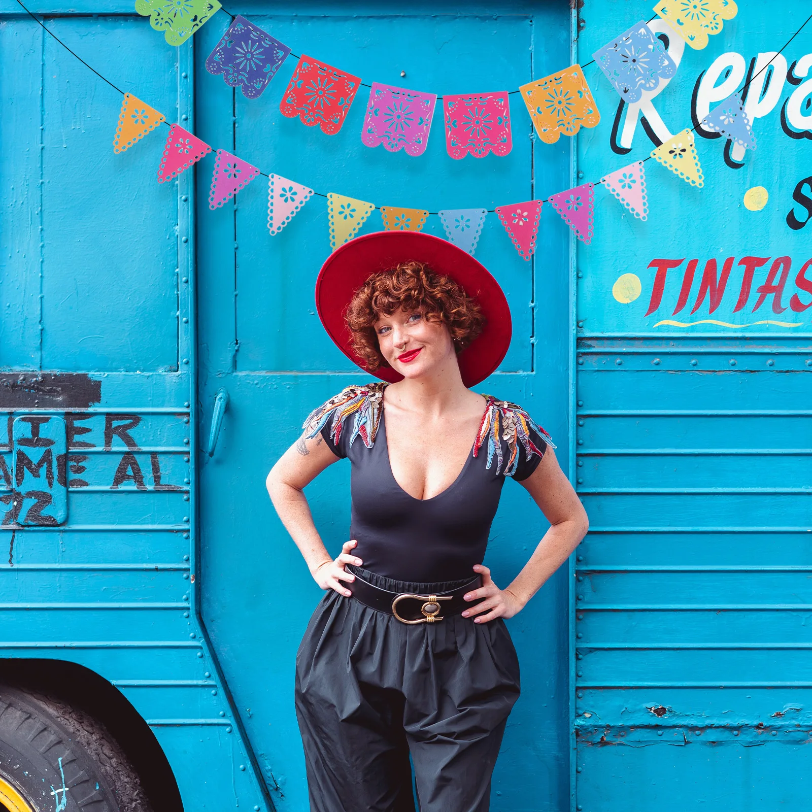 

1Set Mexican Fiesta Banner Premium Felt Reusable Hanging Flags Adjustable Thread Day of The Dead Decor Mexican Party Banners