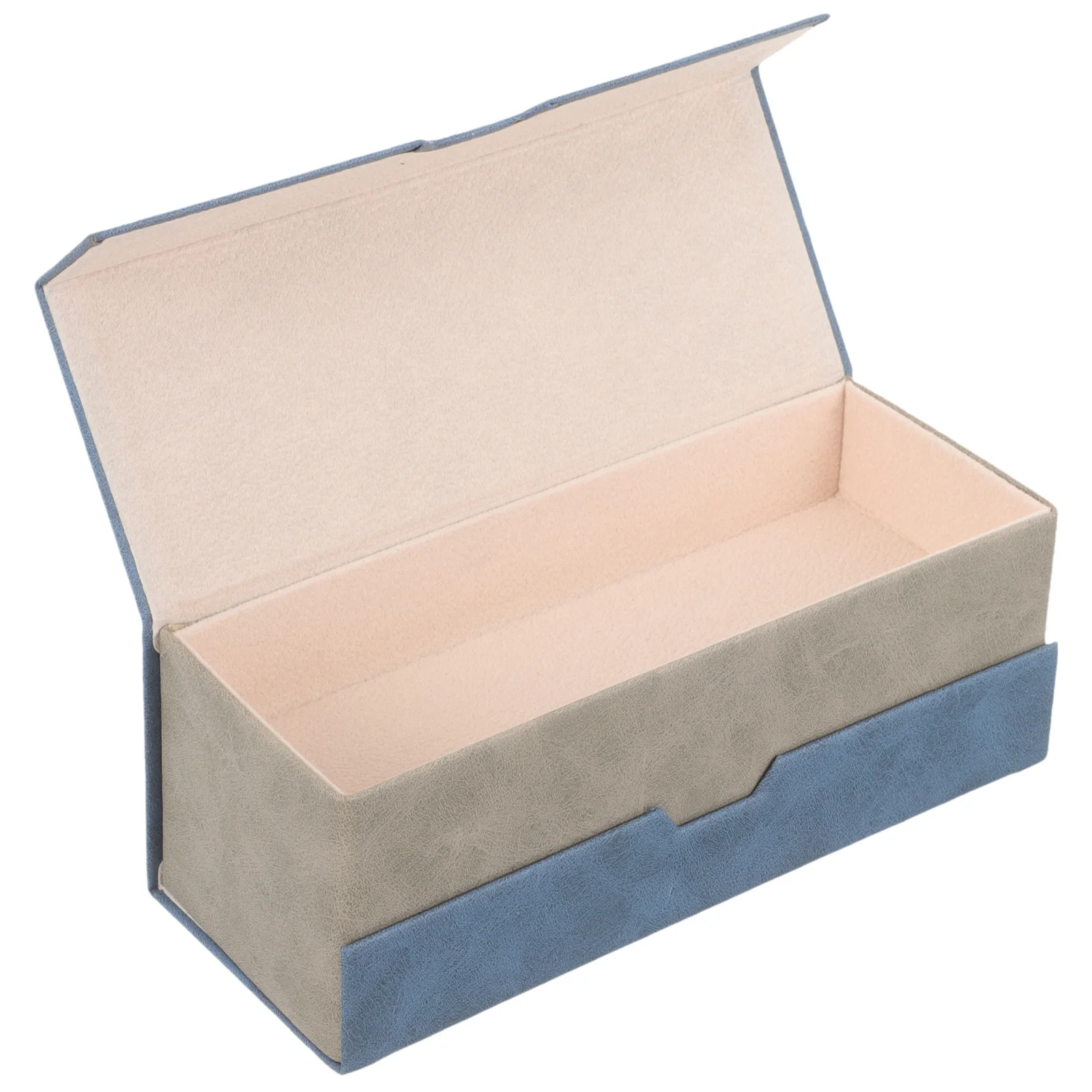 

Double Glasses Case 2-in-1 Portable Hard Shell Eyeglass Organizer Premium PU Travel Storage Box for Multiple Eyewear