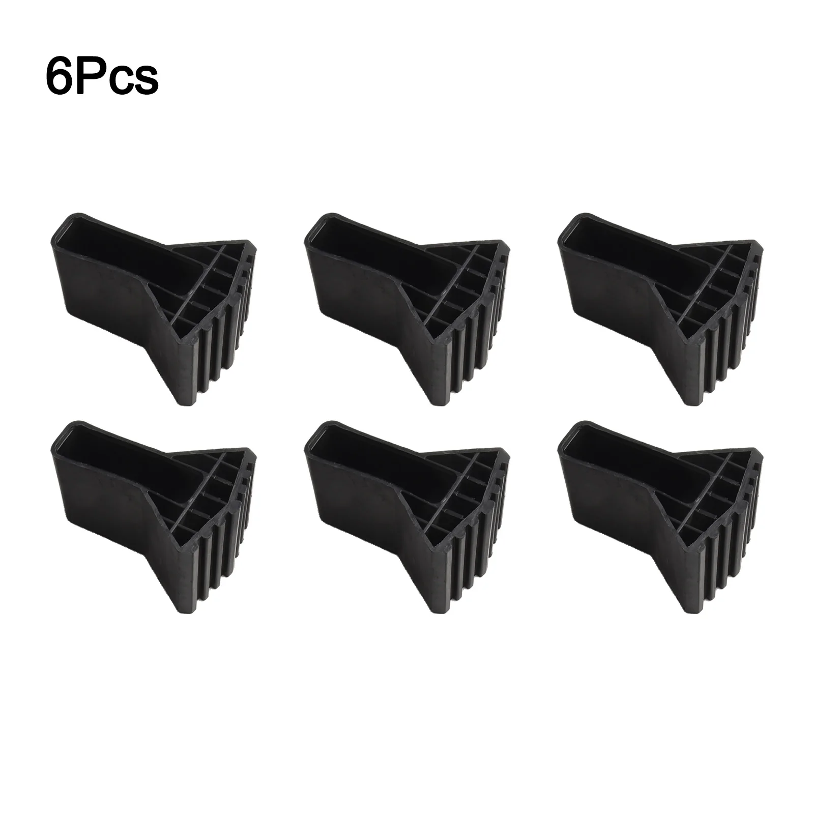 4/6Pcs Rubber Ladder Foot Pads For Folding Telescopic Ladders Anti-Slip Leg Covers With Enhanced Stability And Floor Protection image 2