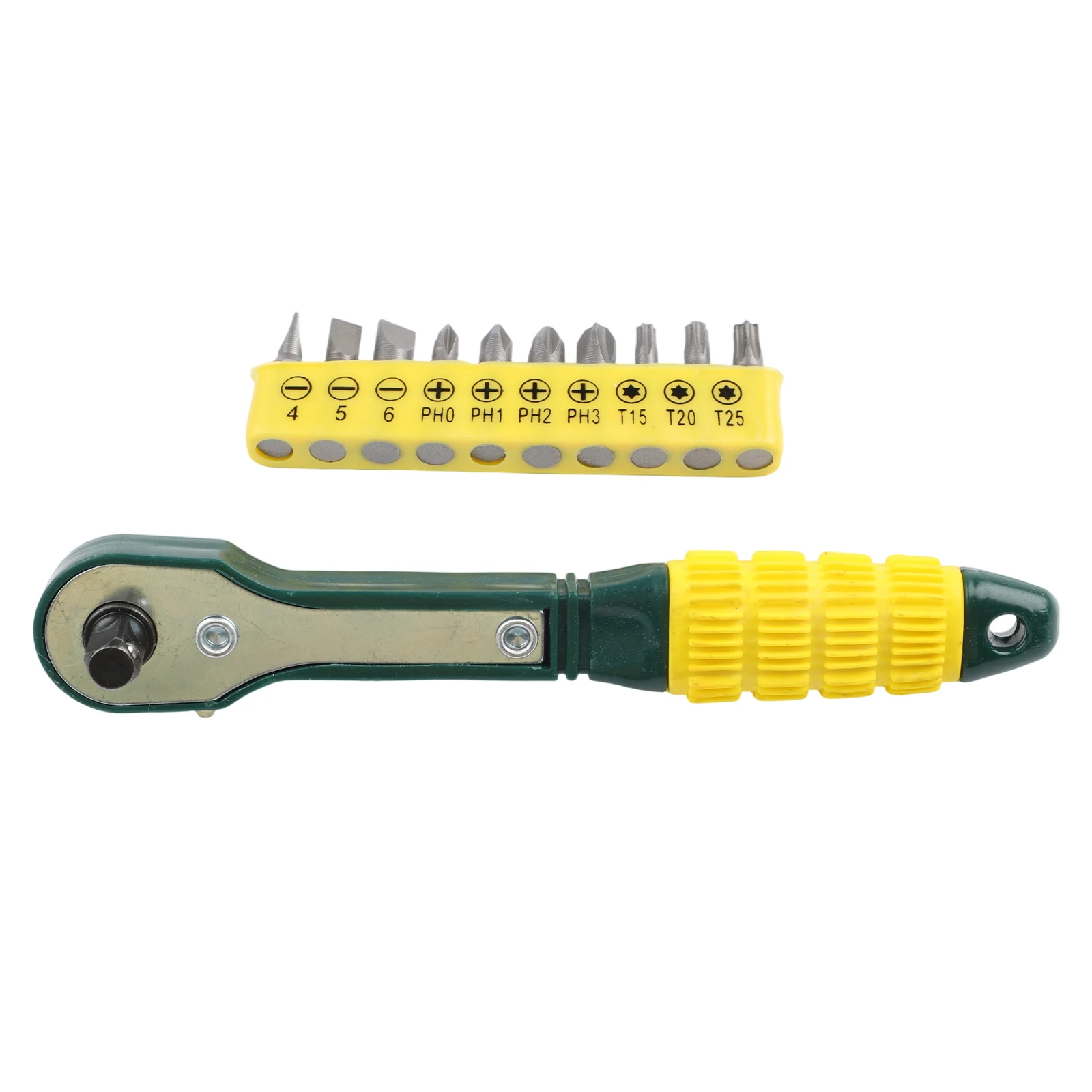 

Quick Ratchet Socket Wrench 1/4inch Suqare Socket Quick Release Double Headed Ratchet Wrench 5-13mm T10/T20/T25 Screwdriver Bits