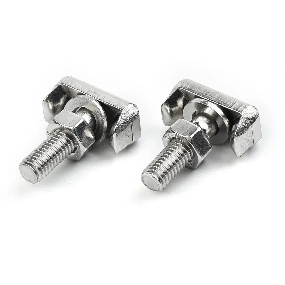 2x Car T-Bolts Stainless Steel Battery Cable Terminal Connectors 19116852 6X0915138 Car Cable Screw Terminals Battery Connector