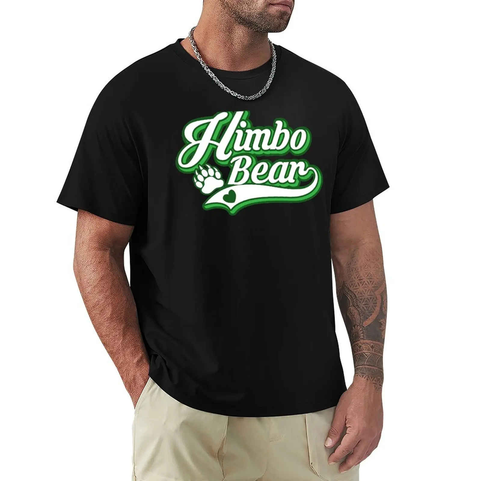 Himbo Bear in Green T-Shirt tops tees mens graphic t-shirts hip hop