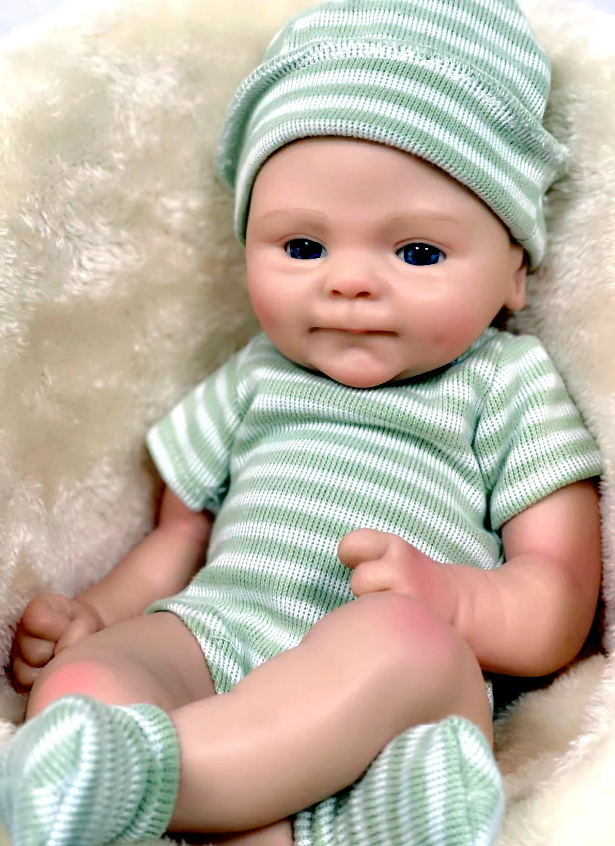 Bebe Reborn Dolls 16inch Whole Soft Touch Solid Platinum Silicone Reborn Doll Painted Reborn Baby Doll Reborn Corpo De Silicone