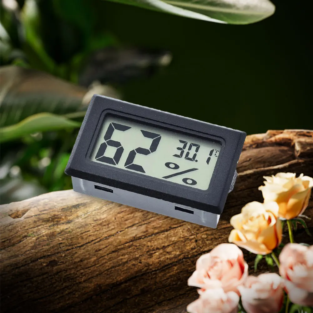 

Удобный термогигрометр с ЖК-дисплеем и датчиком температуры без кабеля, измерение в градусах Фаренгейта, для теплиц, автомобилей, дома и офиса