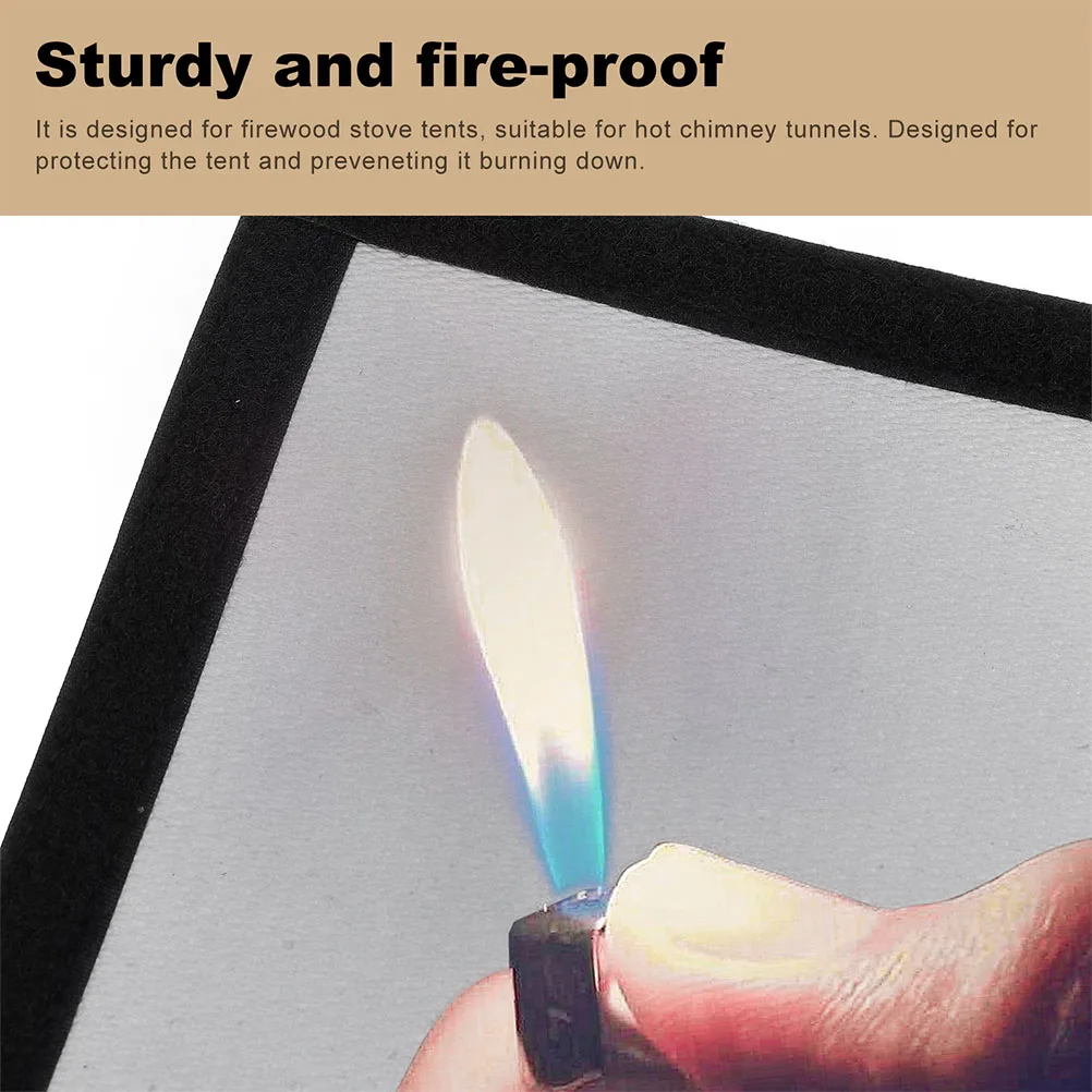 

2 Pcs High Resistance Fire Piping Protective Sleeve Tent Replacement Camping Accessories