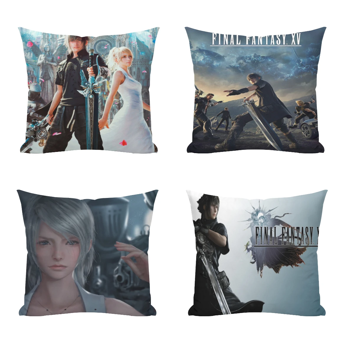 

F-Final-Fantasy-XV Pillow Cushion Case Dakimakura Cover Decorative Sleeping 45x45cm