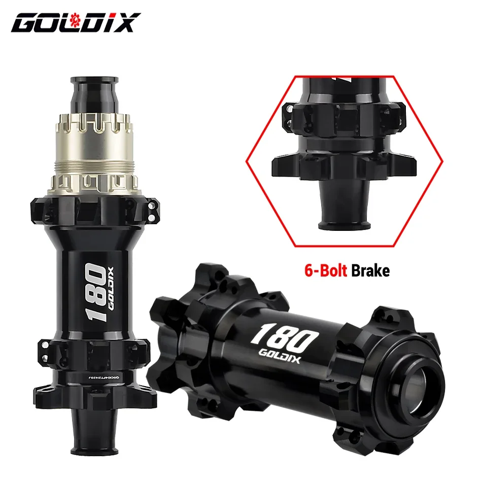 GOLDIX-R180 Road Bike Ultraleve Ratchet K7 Cube Brake, 6 Prego Freio a Disco, 24, 28H Hubs, Frente 15x110, 148x12mm, tração reta, 52T Ratchet