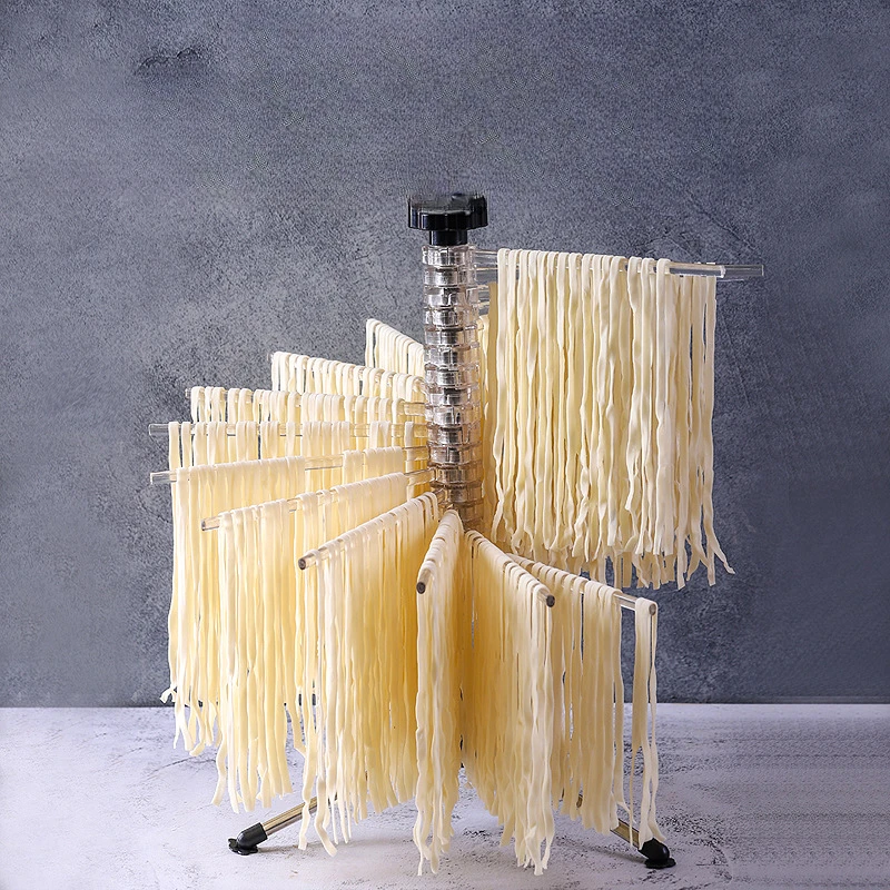 Italian Noodle Hanger: Manual Folding Noodle Picking Rod, Good Helper for Waking Noodles, Rotating Noodle Hanger