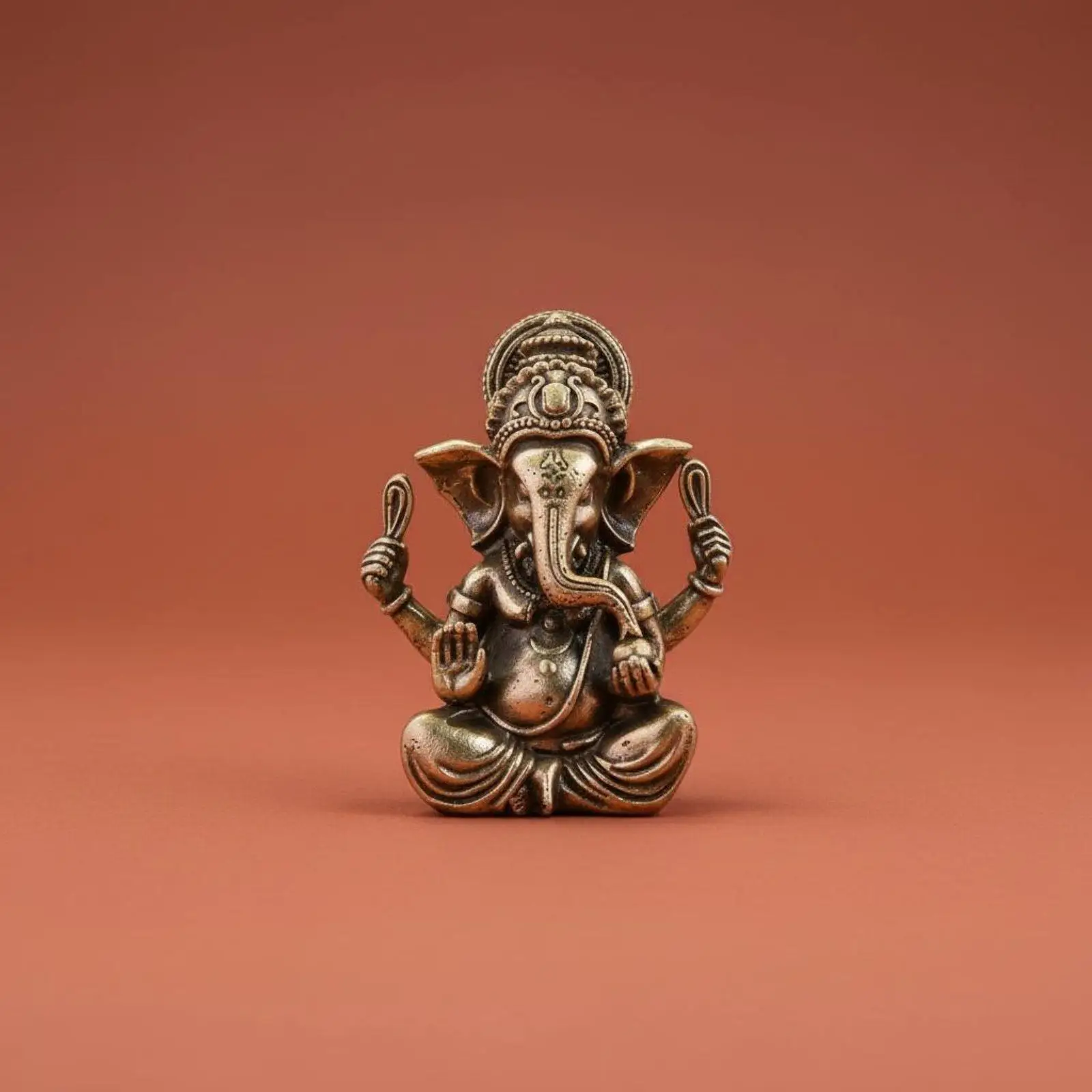 Hindu Deity Ganesha Figurine Decorative Buddha Statue for Bookshelf Temple Car Ornament - view 6