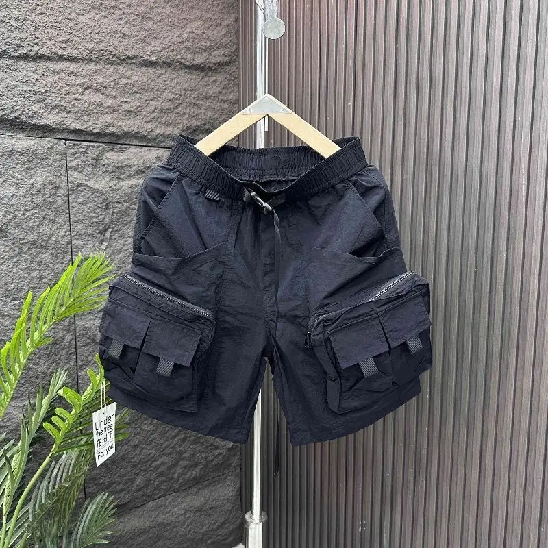 Sports Overalls 2026 New Quick-drying Half Pants Multi-pocket Outdoor Functional Shorts Loose Breathable Hiking Short Pants Men