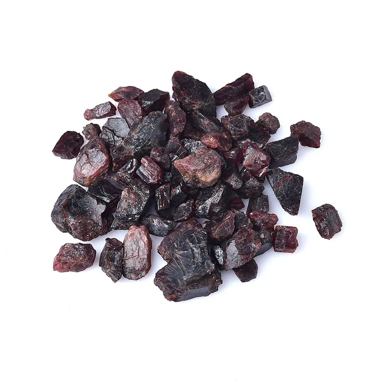 20g Natural Original Stone Red Garnet Quartz Crystal Rock Gravel Healing Tumbled Chips Crushed Stone  Gemstone Mineral Specimen