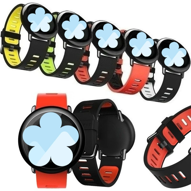 22mm Smartwatch-Armband für Xiaomi Huami Amazfit Stratos 2 2S Weiches Silikon-Armband für Xiaomi Huami Amazfit PACe Armband