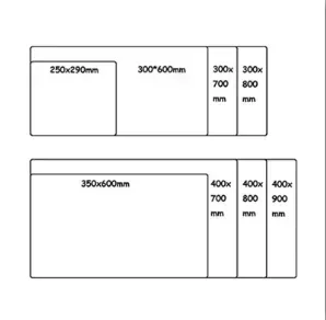 XXL Large Pure Black Mouse Pad Anti-Slip Rubber Computer PC Game Table Pad Stitch Edge Office Game Mousepad Accessories