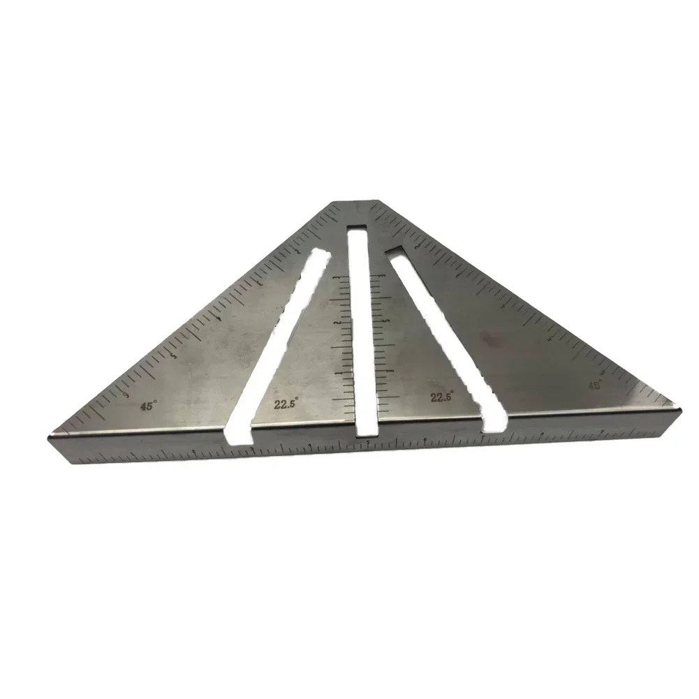 High Contrast Engraved Miter Square Ruler 22.5-90 Degree For Fast Layout Work In Woodworking And Metal For Framing