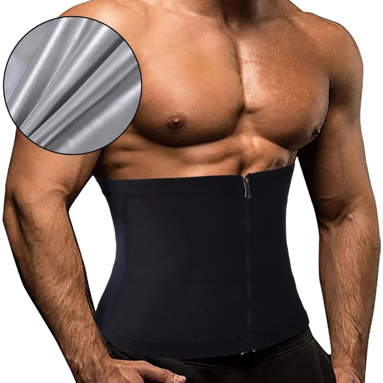 

1 шт. мужской и женский пояс для похудения на молнии - сжигание жира, контроль живота, коррекция фигуры, фитнес, спортивная поясничная поддержка