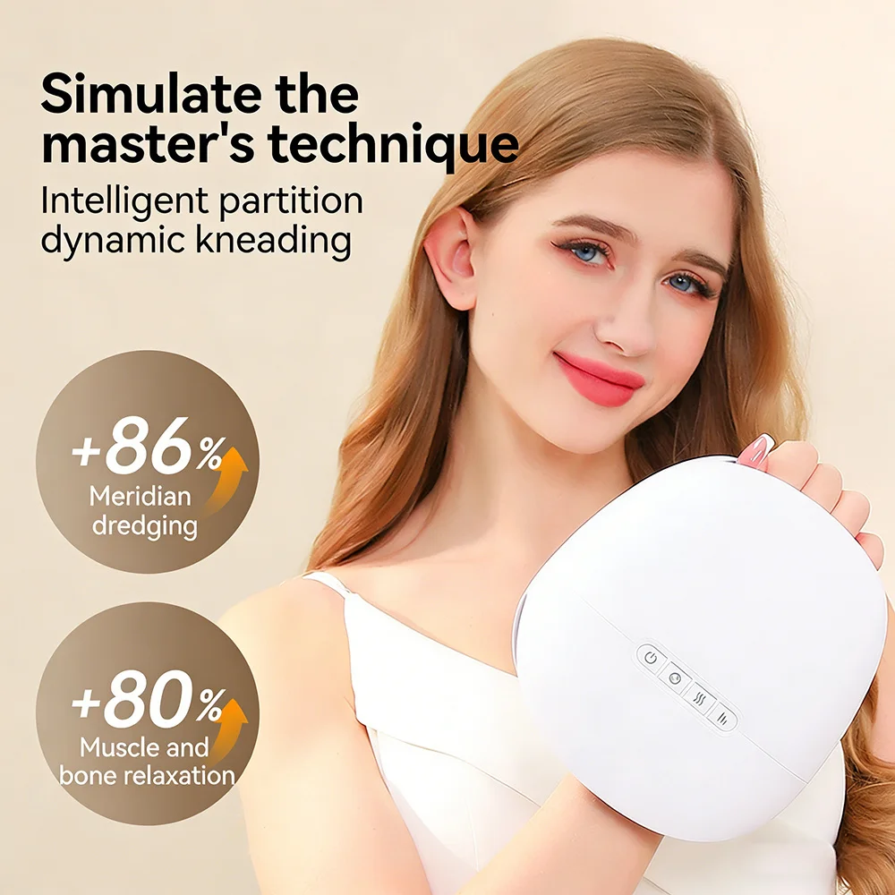 

Heated Hand Massager Smart Finger Joints Kneading Massage with Air Compression Hot Compress Relieve Tendinitis CTS Wrist Pain
