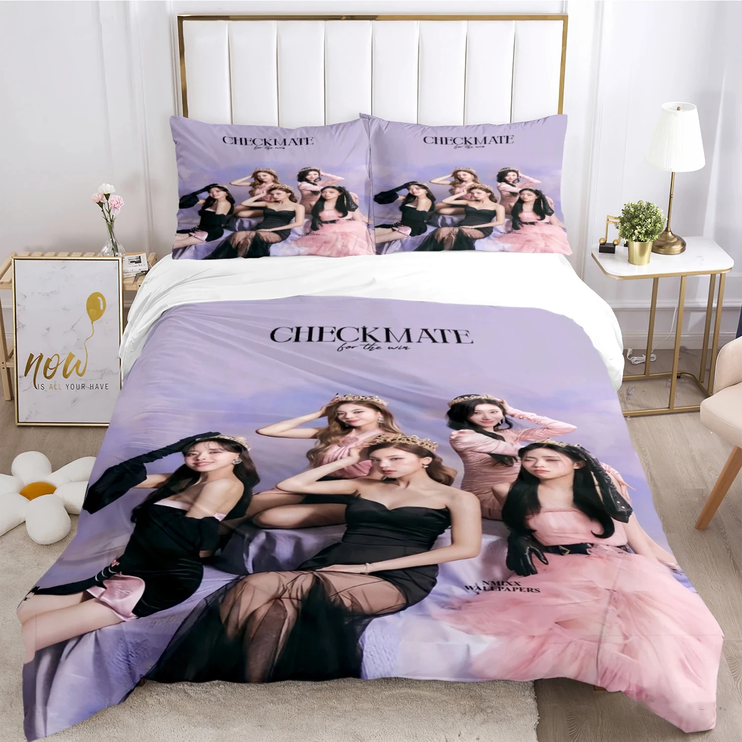 Singing Group Itzy-Korean Duvet Cover Comforter All Season Bedding set Soft Quilt Cover and Pillowcases Single/Double/Queen/King