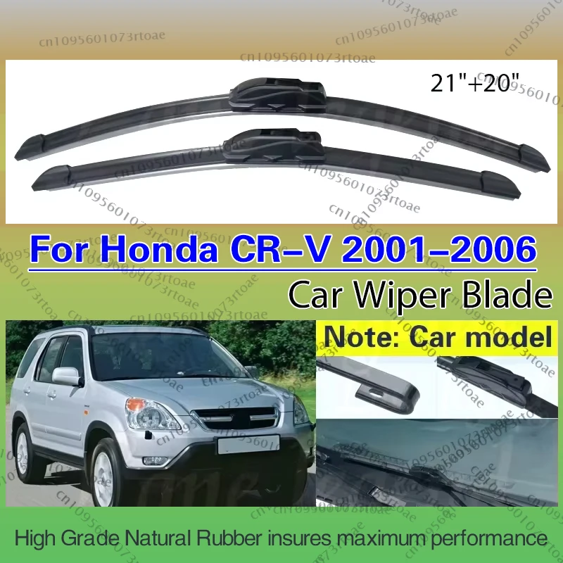 

Лобовое стекло автомобиля, мягкие резиновые щетки стеклоочистителя для Honda CRV CR-V 2001-2006, переднее лобовое стекло автомобиля 2002 2003 2004 2005 21 "+ 20"