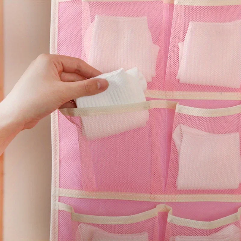 2 الوجهين حقيبة تخزين قابلة للحمل الملابس الداخلية الجوارب حمالات الصدر خزانة المنزل حقيبة للحمل الحديثة أسلوب بسيط للطي الملابس مقسم حقيبة #4