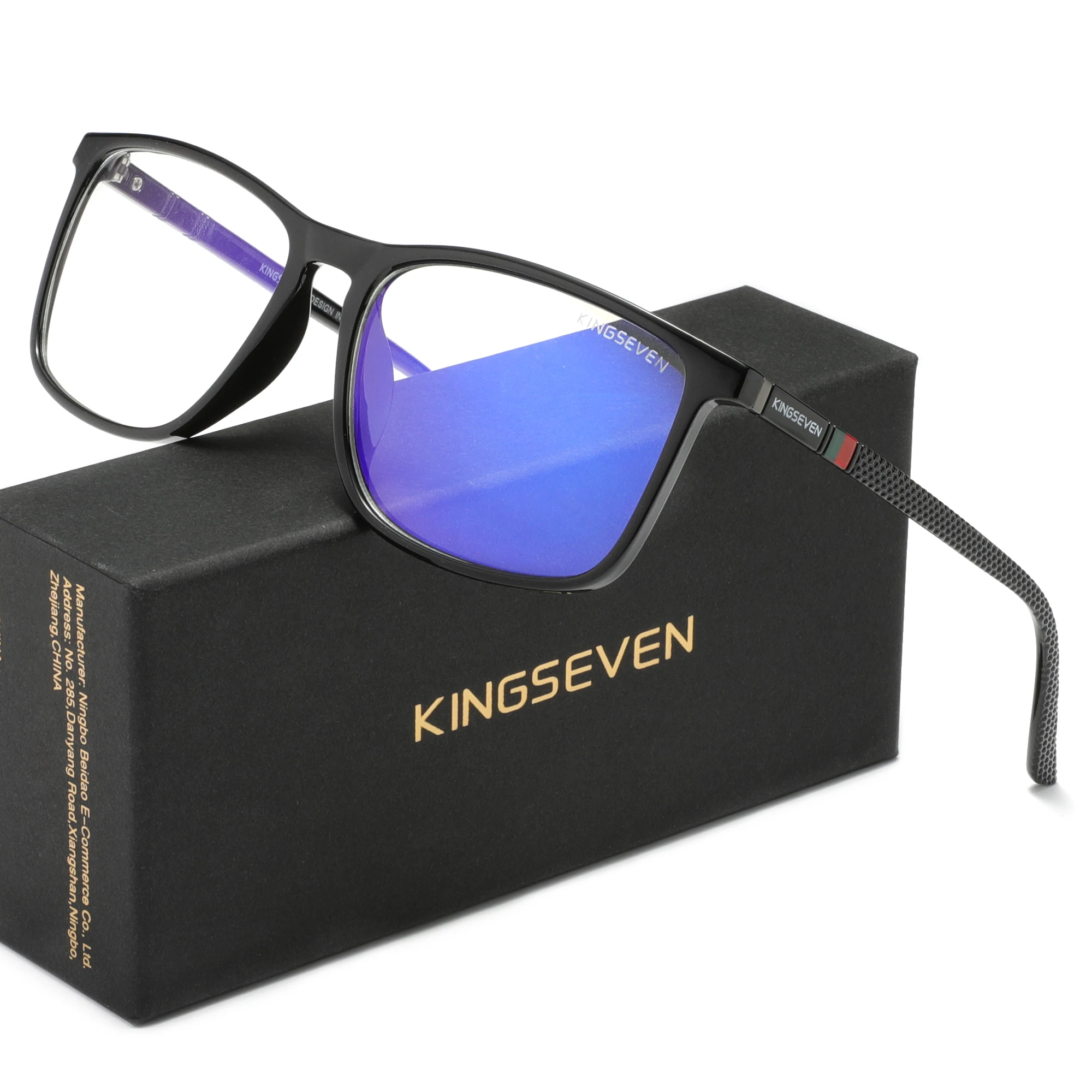 KINGSEVEN Blauw Licht Blokkeren Bril Transparante Lens Mannen/Vrouwen Anti-Blue Ray Brillen Studenten Dagelijks Telefoon Computer Brillen
