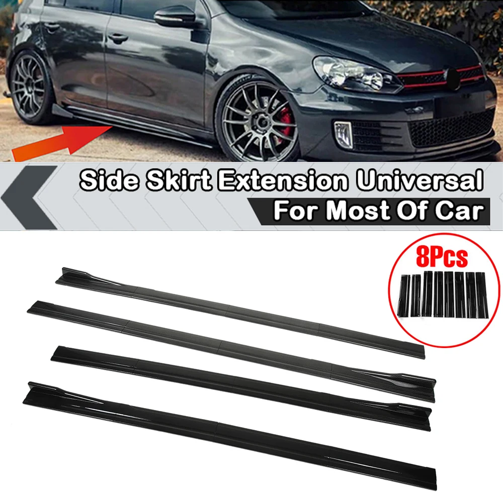 

2.2M Car Side Skirt Universal Extension Kit Splitters Apron Lip Splitter Winglet Accessories for AUDI A4 A5 A8 Q5 RS5 TT MK5