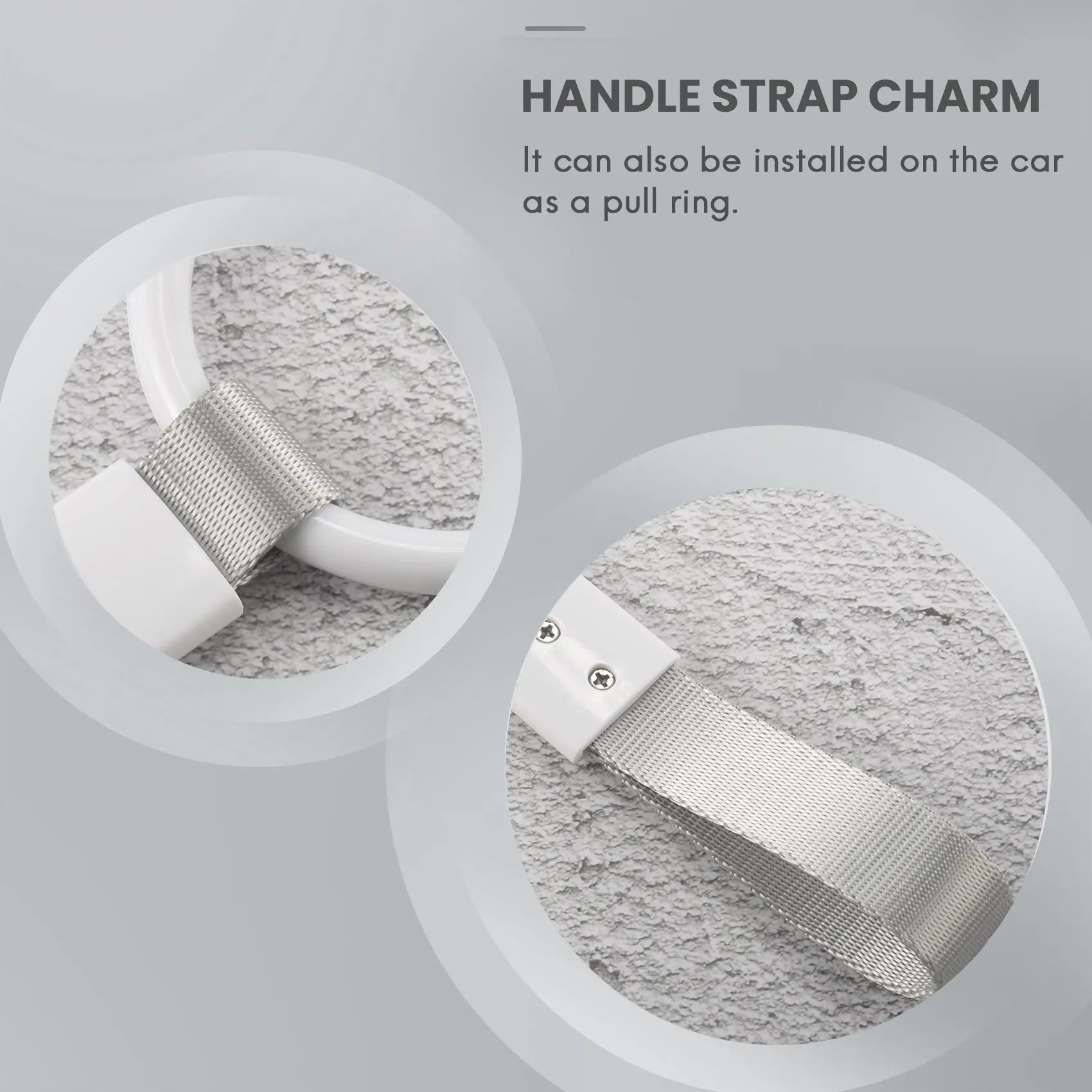 Super Sale Ring Handle Strap Charm Round JDM Tsurikawa Ring Subway Train Bus Handle Strap Charm Drift