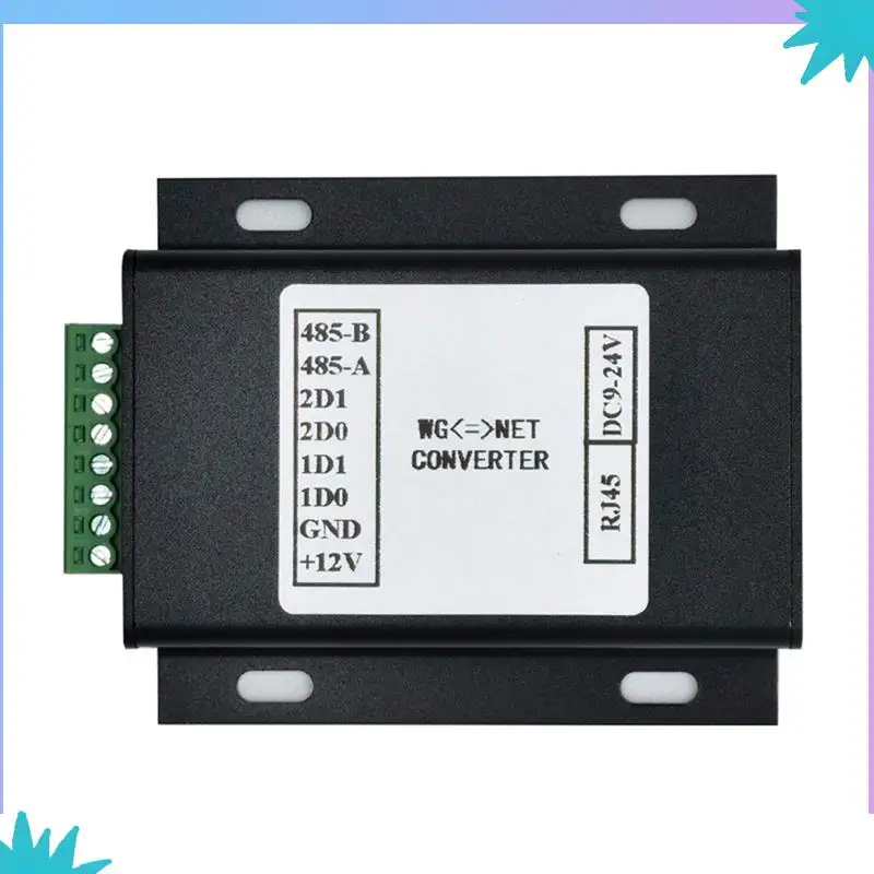 ABZW 1Pair Wiegand-TCP/IP 변환기/Wiegand 신호 확장기/자동으로 장거리 액세스에 사용되는 모든 WG 형식 인식