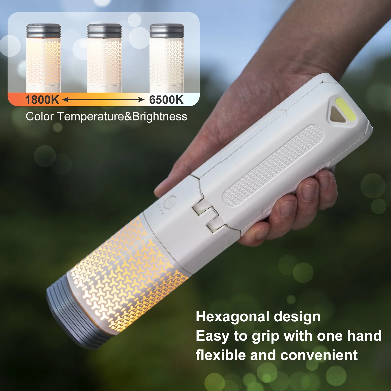 Camping Light Telescopic and Collapsible Night Light Mobile Lighting 10000mAh Battery Built-in Magnetic Road Light Flash Light