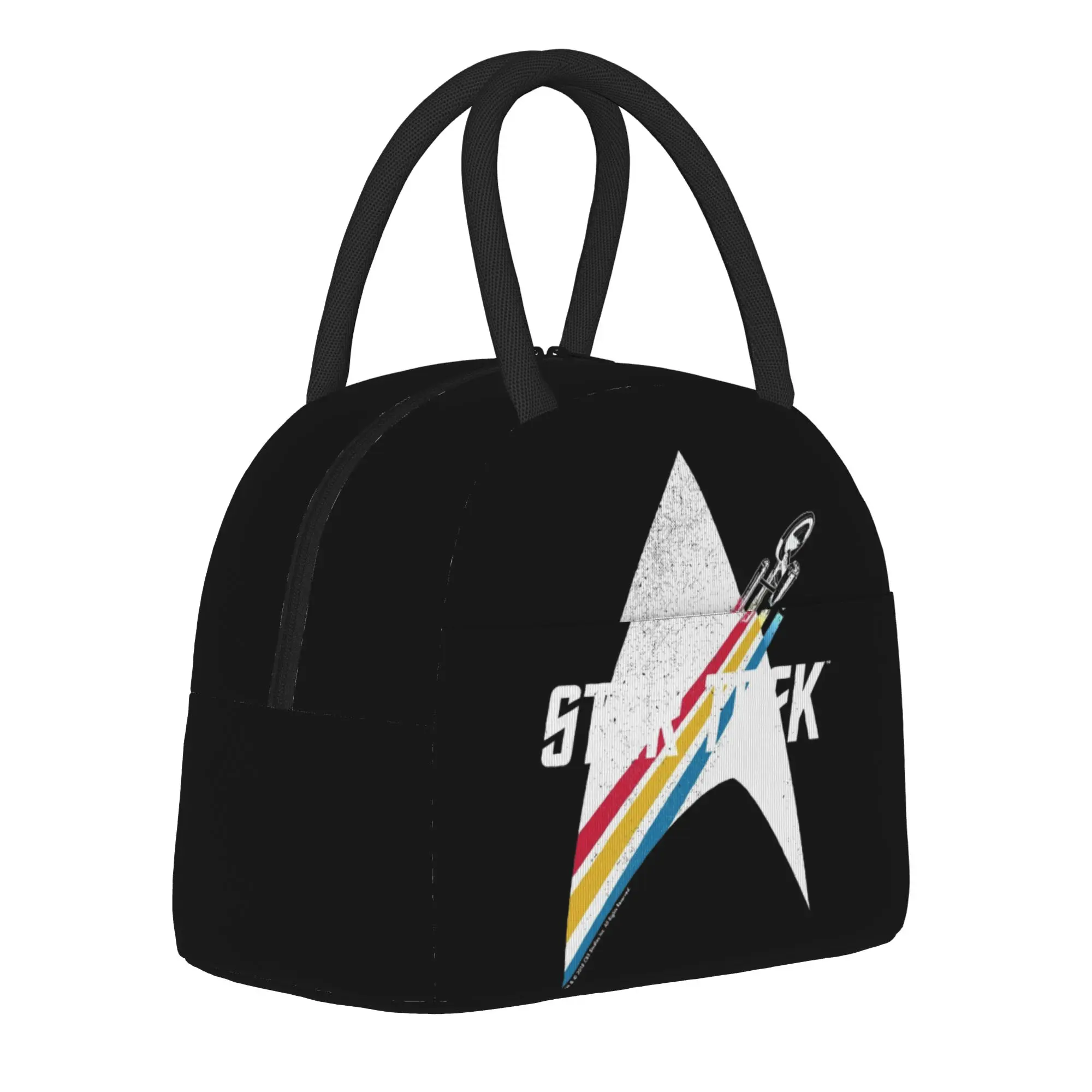 Stars Treks Retro Insulated Lunch Bag Cooler Bag Reusable,Meal Container Portable Tote Lunch Box Men Women College  Outdoor