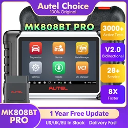 Autel MaxiCOM MK808BT PRO Car Diagnostic Scan Tool Bluetooth Automotivo Scanner OBD2 Code Reader All System PK MK808KBT MK808S